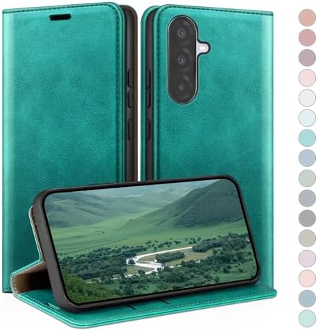 Succtopy Cover per Google Pixel 9a 5G Flip Caso in PU Pelle Premium Portafoglio Custodia [Protezione Completa] [Slot Scheda] [Kickstand] Case per Google Pixel 9a 5G Blu