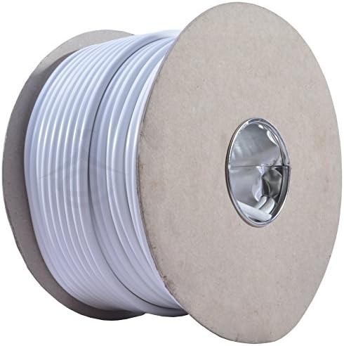 10m 3183Y 15 AMP Electrical Cable White Round Mains Wire Flex 1.5...