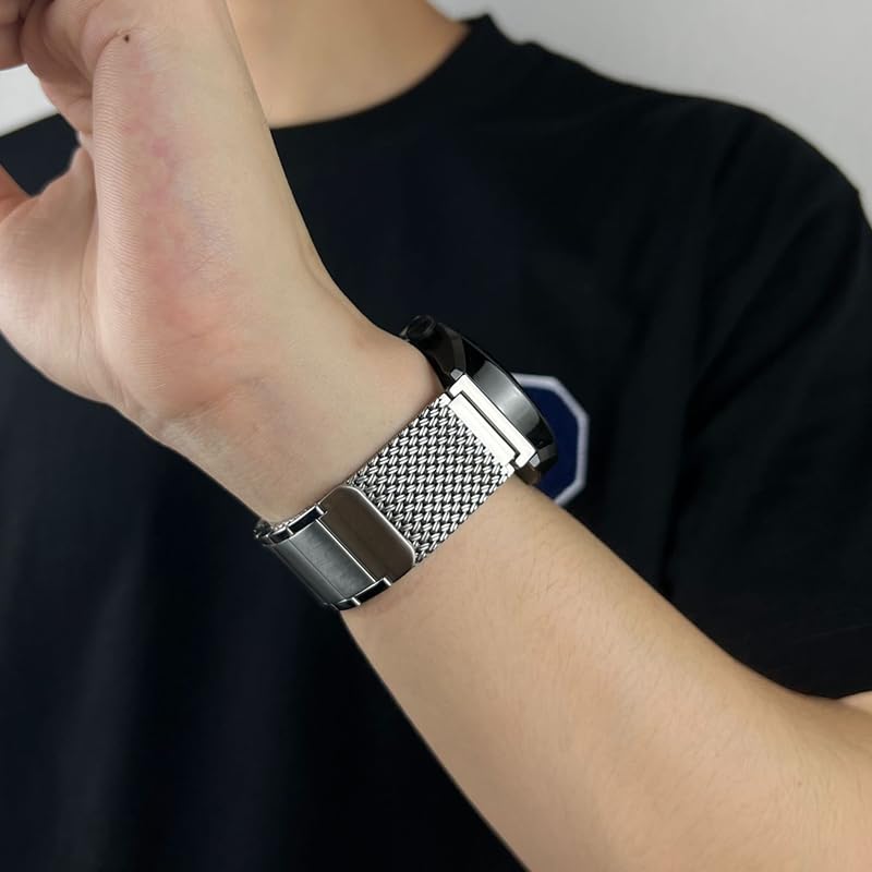 Bande magnétique de 22 mm pour la Montre GT 4 3 Pro 46mm 2e Bracelet en Acier Inoxydable Ultime
