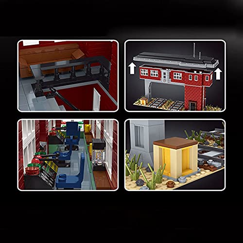 Technik Bausatz, Mould King 12009, 1809 Klemmbausteine Signalturm der Eisenbahn Custom Bausteine Kompatibel mit Lego Zug – Bild 7