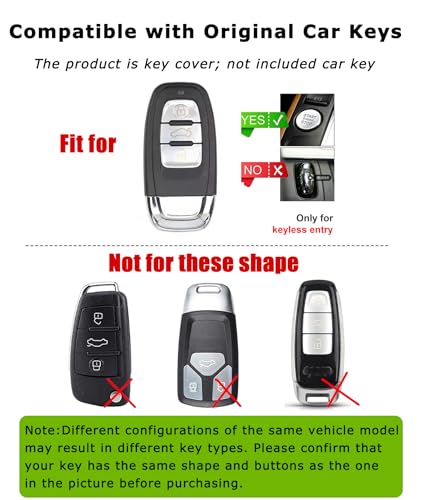Étui de clé en daim pour Audi Q5 Q8 évitant les rayures du boîtier Keyless Go