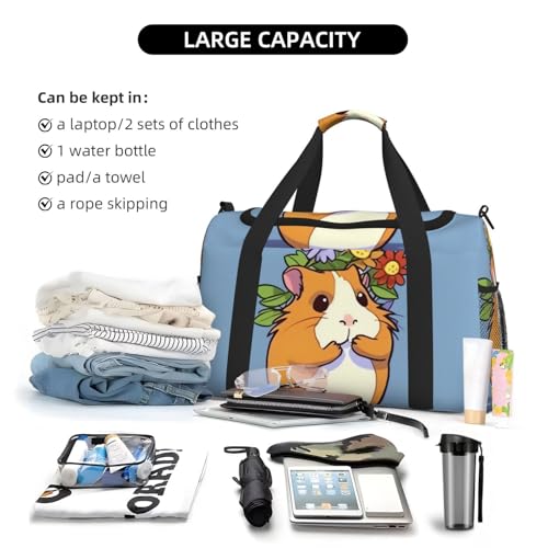 Travel Duffel Bag Lightweight Waterproof Carry On Tote Bag Foldable Weekender Overnight Bags Smiling Sport Gym Bag For Women Men4