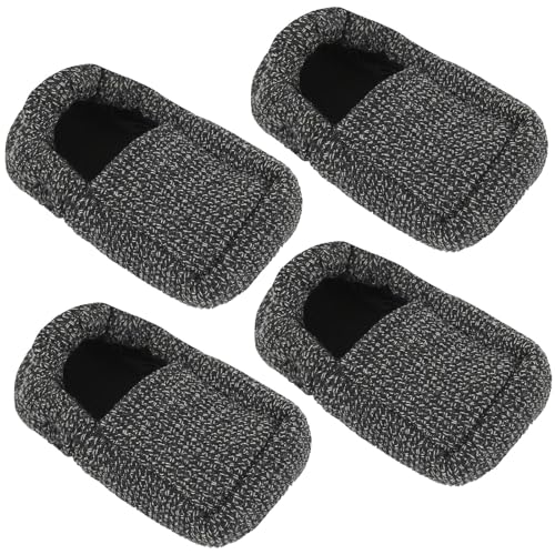 Vive Walker Ski Glide Covers 4 PCS - Accessories for Folding Walkers - Heavy Duty Removable Padded Replacement Caps for Seniors - Precut Padding, Rollator Tennis Ball, Feet Sliders for Indoor, Outdoor