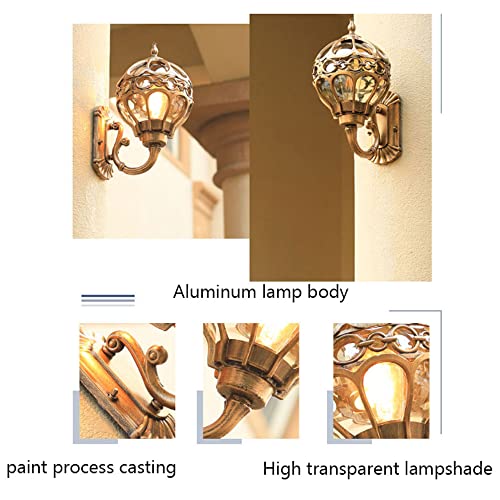 Lámpara de pared de exterior impermeable para iluminación de patio y balcón 5