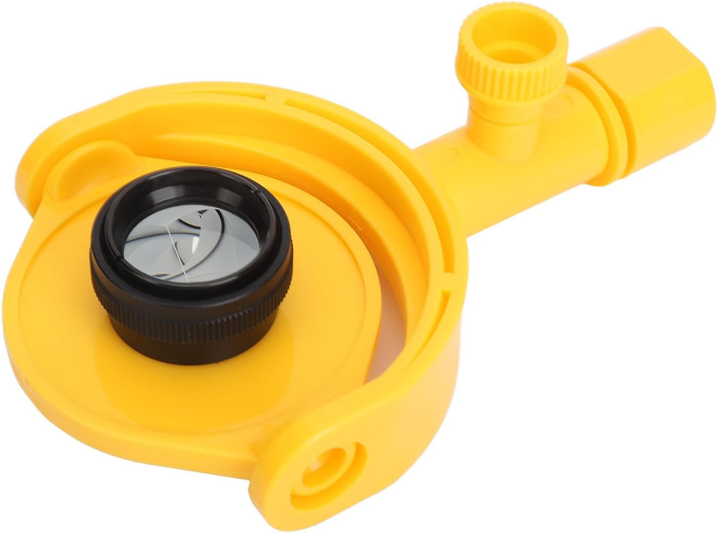 EVGATSAUTO Single Tilt Prism ABS Plastic Land Surveying Prism with Brass Threaded Adapter for Total Station Accessories Survey Equipment