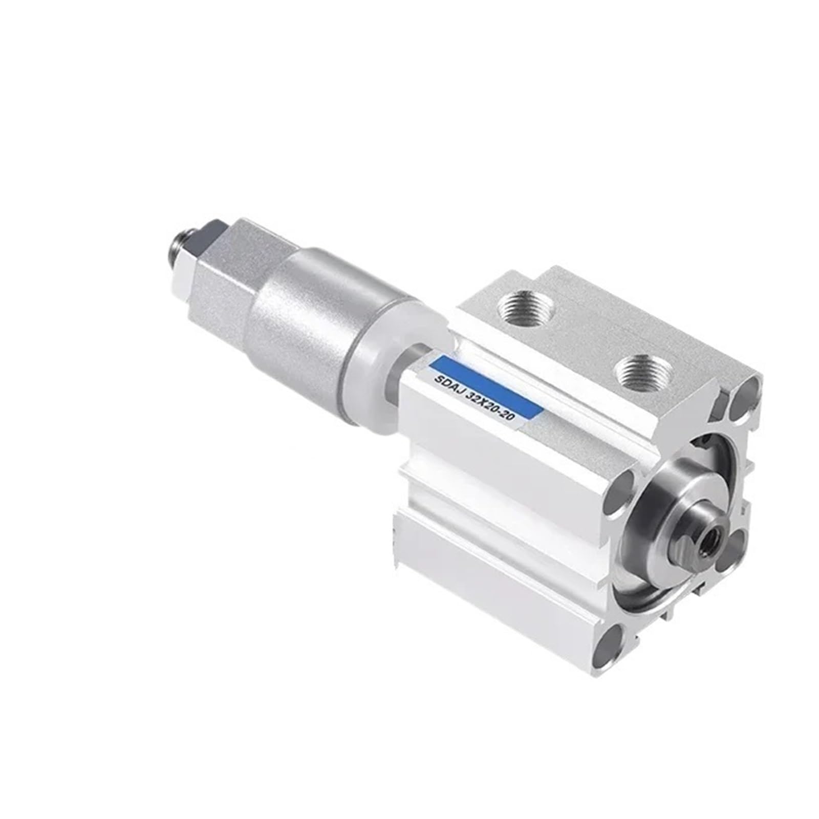 Cylindre pneumatique compact SDAJ20 en alliage d'aluminium à course réglable