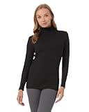 Women’s Ultra Soft Thermal Midweight Baselayer Turtleneck Long Sleeve Top