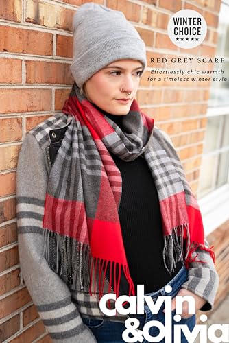 Image of CALVIN & OLIVIA Lightweight Ultra-Soft Scarf - Perfect Holiday Gift for Men & Women