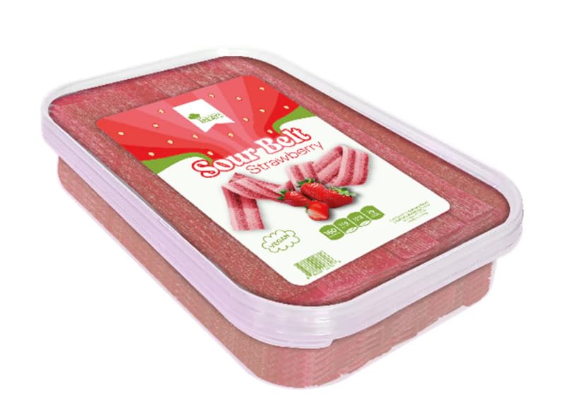 Culinary Treats Strawberry Sour Gummy Belts, 7oz - Multi-Pack (6 Pack, Cola)