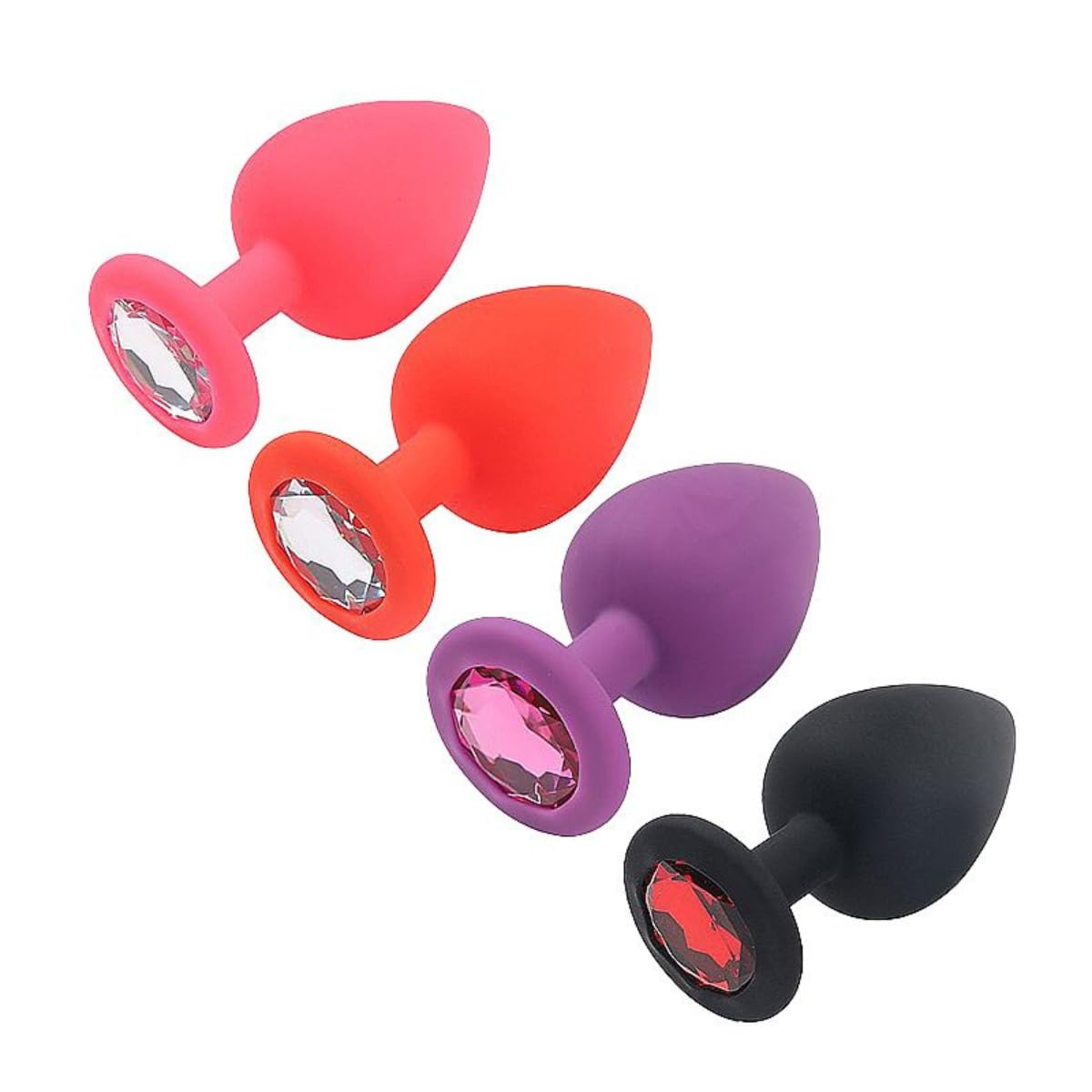 Plug Anal em Silicone Tamanho P, M e G com Pedra Vermelha Pequeno e  Confortável (M) : Amazon.com.br: Saúde e Bem-Estar