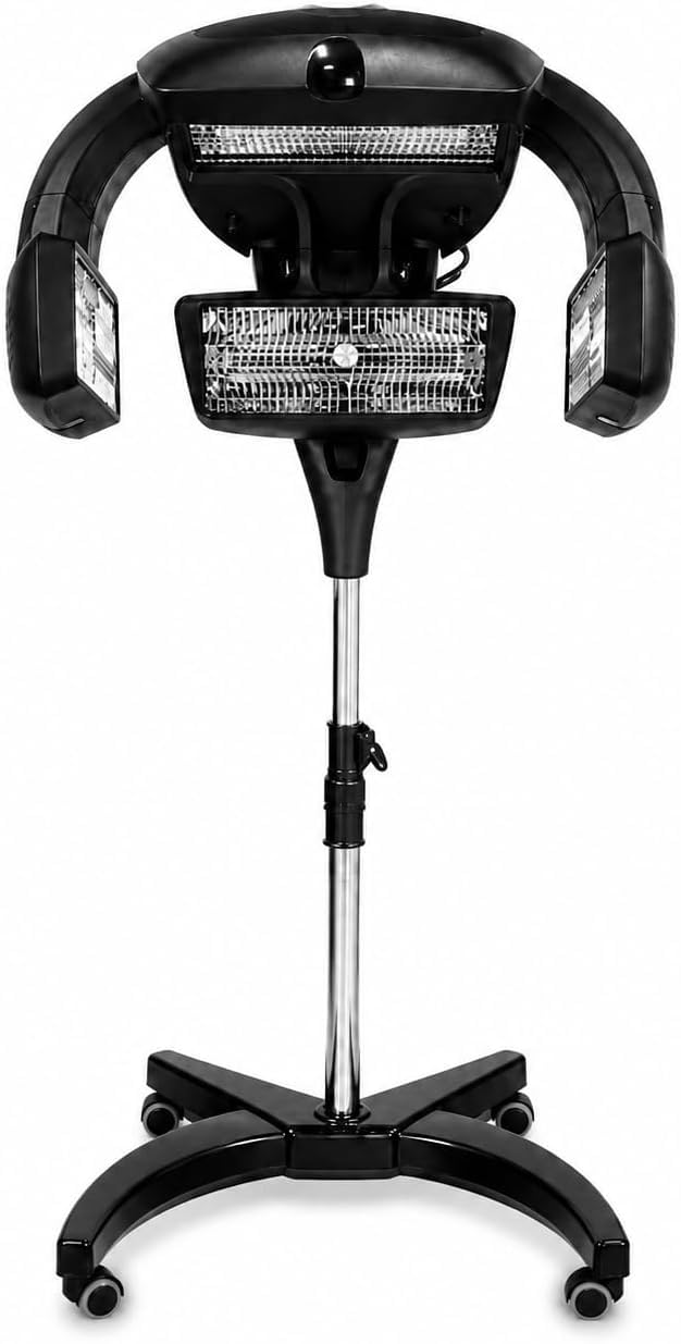 Processore per capelli da salone con supporto regolabile, timer e display a
