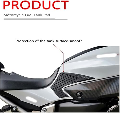 Miniatura 2 de Fuel Tank Gasket Sticker Anti Slip Fuel Tank Pad Side Gas Knee Grip for Yam&aha MT07 MT-07 MT 07 2013 2014 2015 2016 2017 Motorcycle Accessories