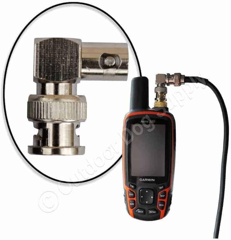 Quick Connect Elbow Connector for use with Garmin Alpha and Astro Handhelds