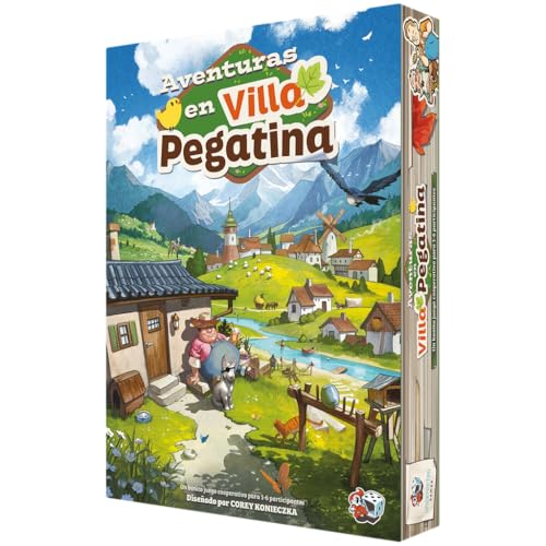 Asmodee Aventuras en Villa Pegatina, Juego narrativo cooperativo Legacy, Juego Personalizable a Partir de 8 años para 1 a 6 Jugadores, Español
