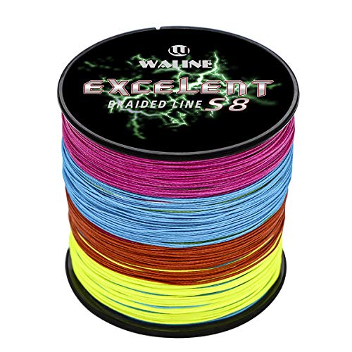Waline Super Strong 300 m 500 m PE Braided Fishing Line 8 Strands Multifilament Fishing Line 20 lb-80 lb Sea Fishing Braided Line (Multi-Colour - Image 2