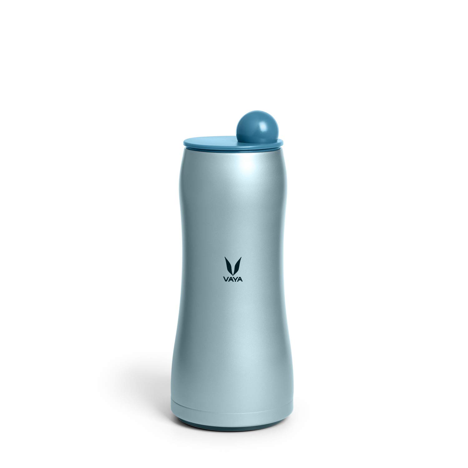 VAYA DRYNK Max with Globe Lid - Vacuum Insulated Steel Flask 900 ml | Stainless Steel Water Bottle | Hot & Cold Water Bottle for Office or School | 12 Hrs Hot & 18 Hrs Cold | Color - Blue
