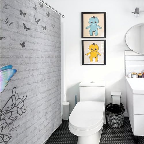 Rideau de douche gothique imperméable contre les éclaboussures de bain - 6