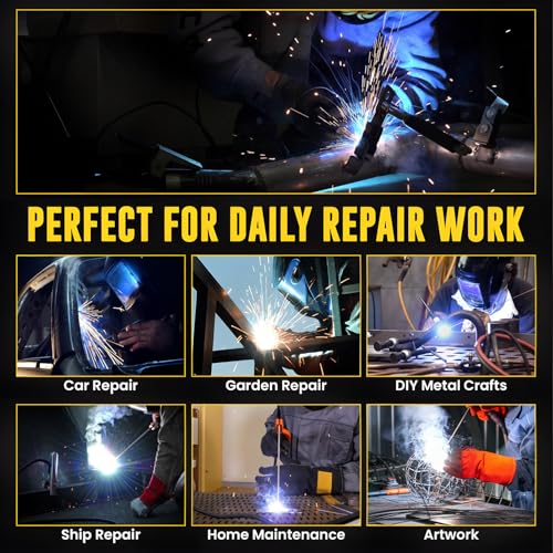 Tuelaly 220V 140A Gasless MIG Welder Machine, 3 in 1 MIG/Stick Welding/Lift TIG Portable Welding Kit, with LED Digital Display, Masque, Brush, Cables & Accessories, Best for Welding Beginners 9 Tuelaly 220V 140A Gasless MIG Welder Machine, 3 in 1 MIG/Stick Welding/Lift TIG Portable Welding Kit, with LED Digital Display, Masque, Brush, Cables & Accessories, Best for Welding Beginners - Image 9