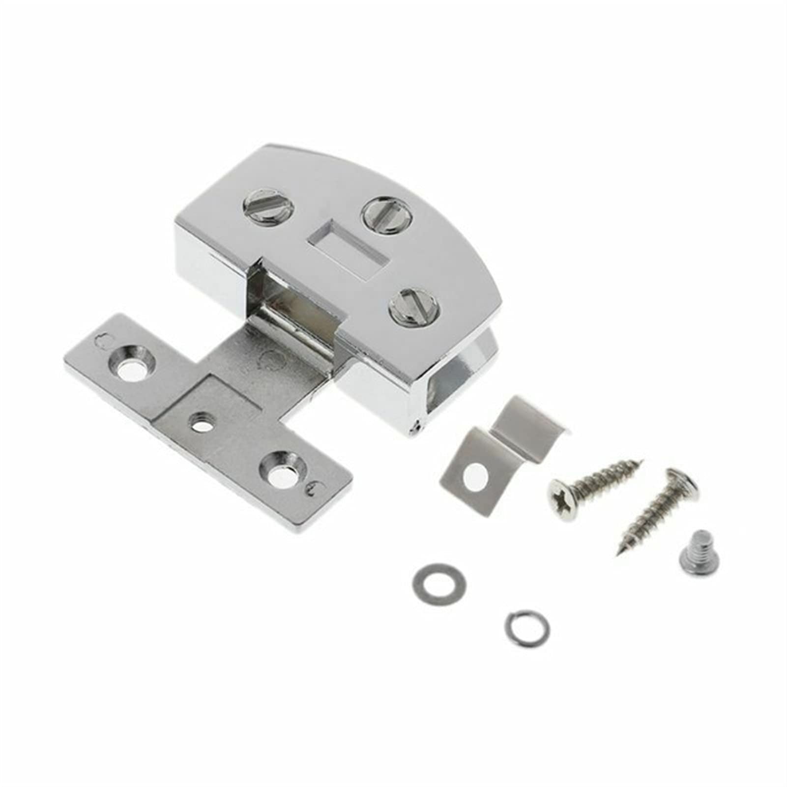 AUNANGLJSCS Door Hinge 90 Degree Frameless Glass to Wall Shower Screen Bracket Clip Clamp Furniture Accessories Hardware(Silver)
