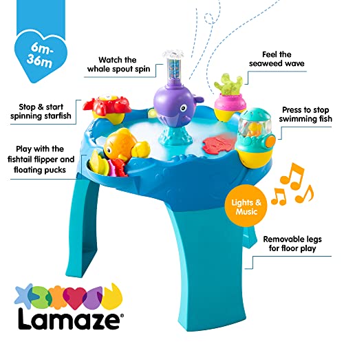 LAMAZE L27192 3-in-1 luchtkracht centrum, activiteitensensorisch, speeltafel voor kinderen met licht en geluid… - Image 7