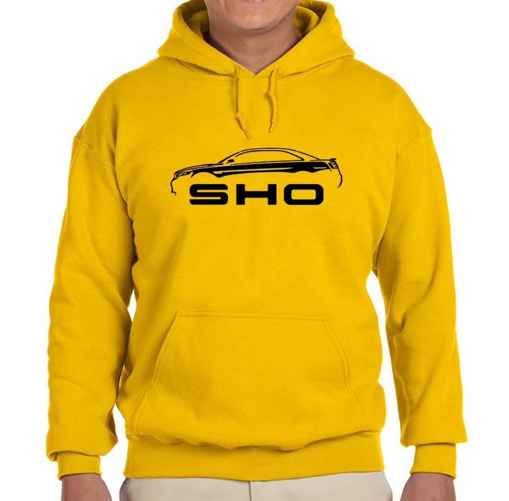 Maddmax Car Art 2010-19 Ford Taurus SHO Classic Outline Design Hoodie Fleece Sweatshirt