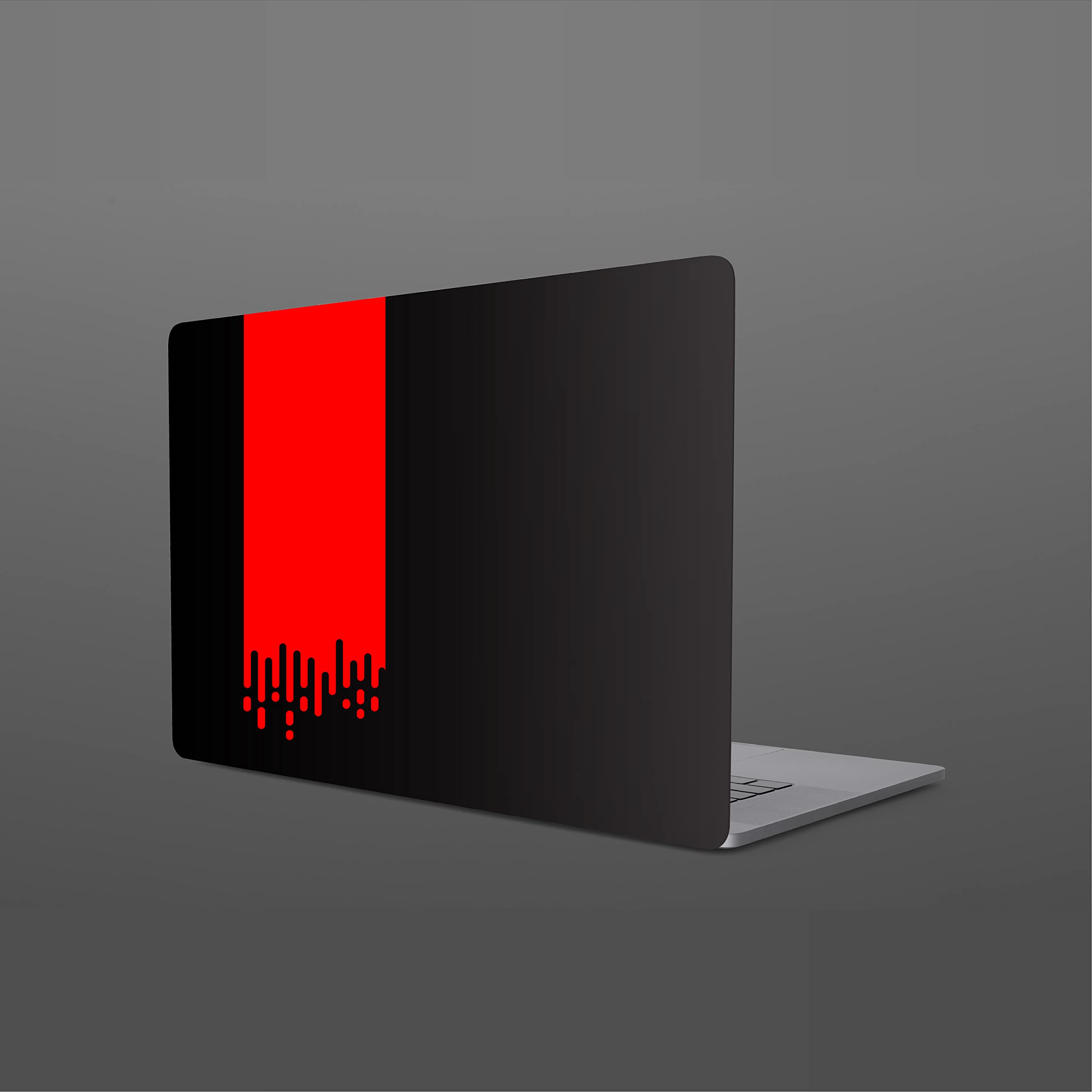 VVWV Laptop Strip Dope Sticker Decal Full Body Die Cut Boys Girls Laptop Skin Stickers Suitable for All Laptops Free Size (Red)