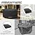 Porch Shield Round Patio Furniture Cover - Waterproof 600D Heavy Duty Outdoor Table and Chairs Cover 62 inch, Black
