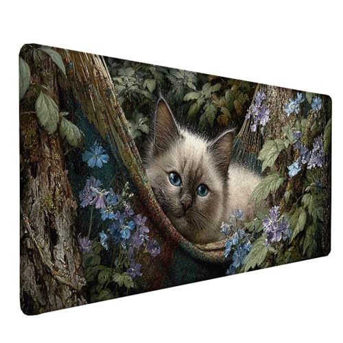 Tapis de souris XXL bords cousus anti effilochage base caoutchouc