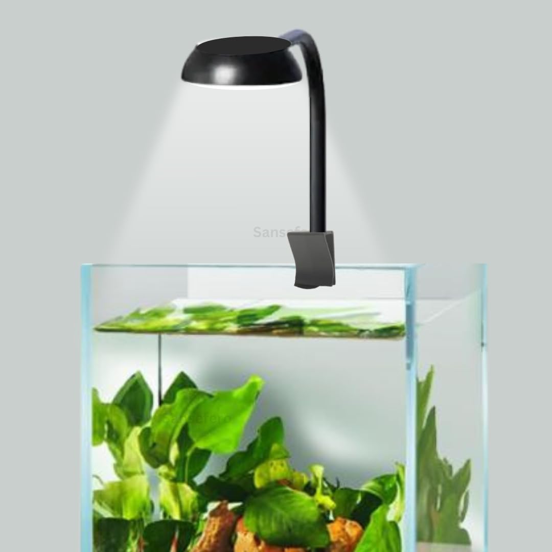 SANSEFERO® Aquarium LED Light for Fish Tank High Brightness Clip Lamp with 360° Flexible Suitable for 1-2 Feet Tank 6.4W (LY-307)-image-37