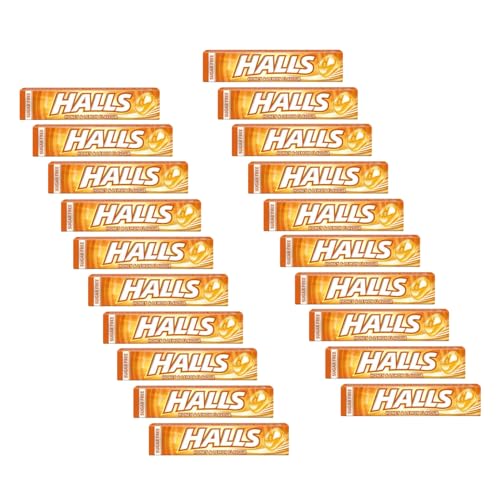 Halls® | Caramelos Refrescantes Sin Azúcar | Halls® Miel y Limón | Caramelos Sabor Miel y Limon   20 Piezas (640 Gr)