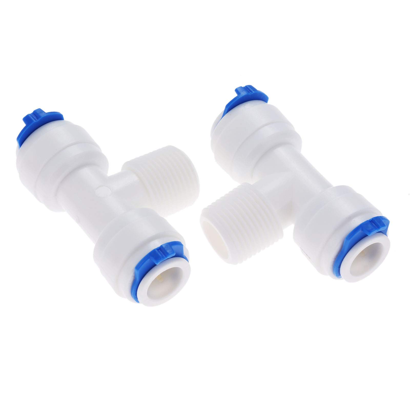 Złączka do węża, wąż ogrodowy szybkiego łączenia 2 szt. Kolankowy zawór zwrotny wody Szybkozłączka 1/4 "OD 1/8" męski system odwróconej osmozy rura z tworzywa sztucznego