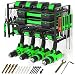 Socpuro Power Tool Organizer Wall Mounted, 3 Layers Heavy Duty Metal Tool Shelf, Garage Drill Tool Holder Utility Storage Rack for Handheld & Power Tools