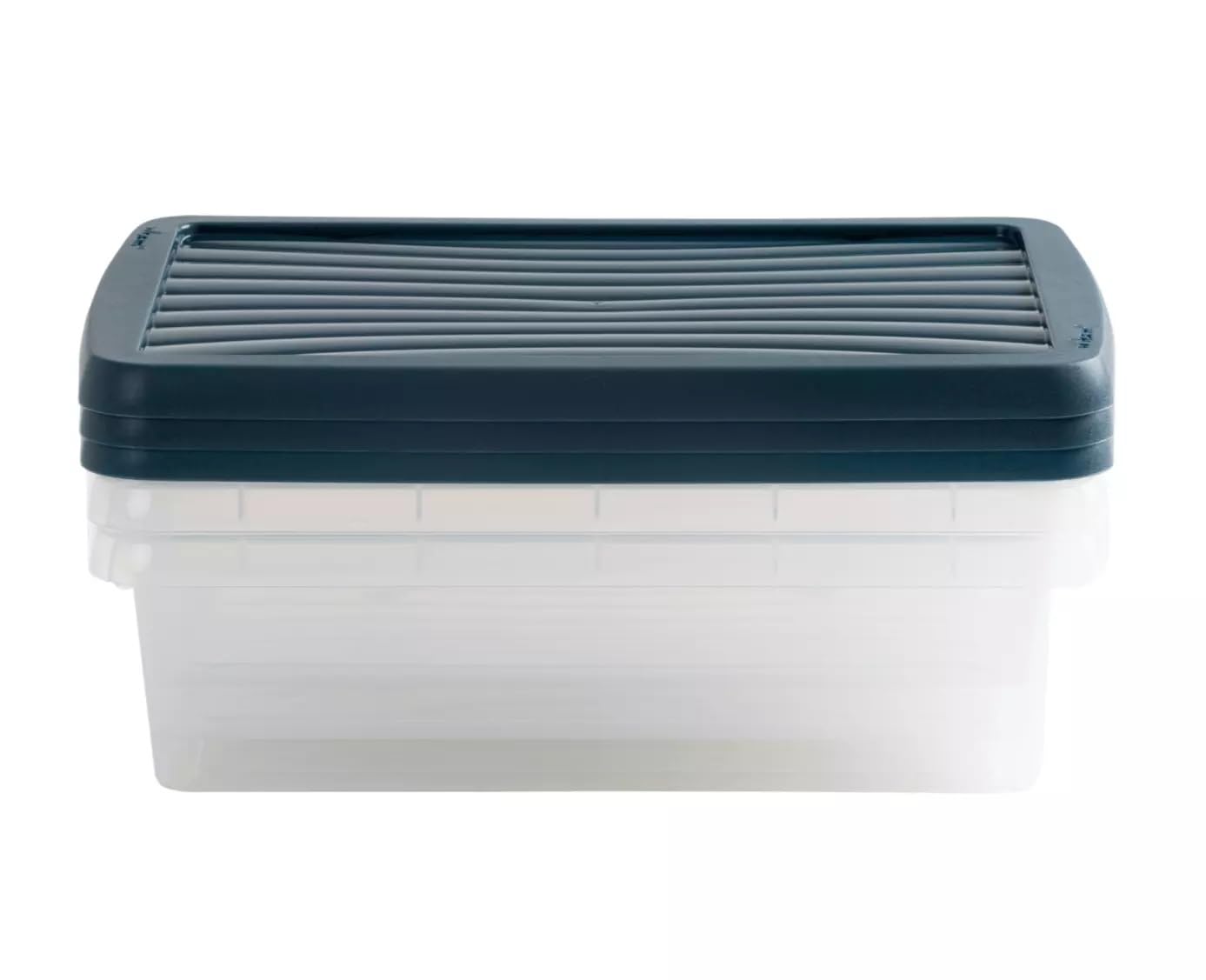 Celino Making Your Day Clear Set Of 3 Plastic Storage Boxes With Lids 8L Stackable Nestable Underbed Containers Organiser Clutter Free Multipurpose Storage Box
