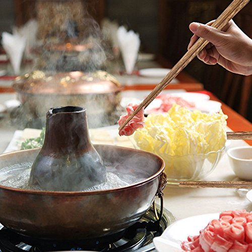 Lange eetstokjes, 4 paar, 38 cm/14,9 inc lange houten Chinese eetstokjes hot pot eetstokjes keuken braden eetstokjes koken eetstokjes 38cm/14,9 inc - Image 6