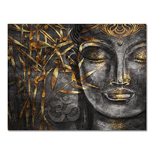 Affiches de bouddhisme abstrait et impression sur toile Art mural toile peinture images bouddhistes pour salon maison décoration de bouddha 80x120cm sans cadre Cover