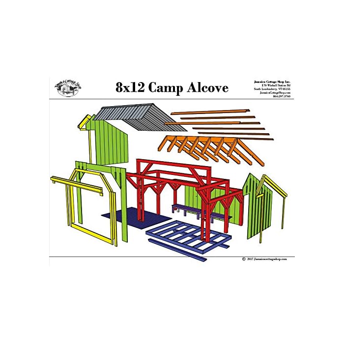 Buy StepByStep DIY PLANS Timber Frame Post and Beam Adirondack Lean