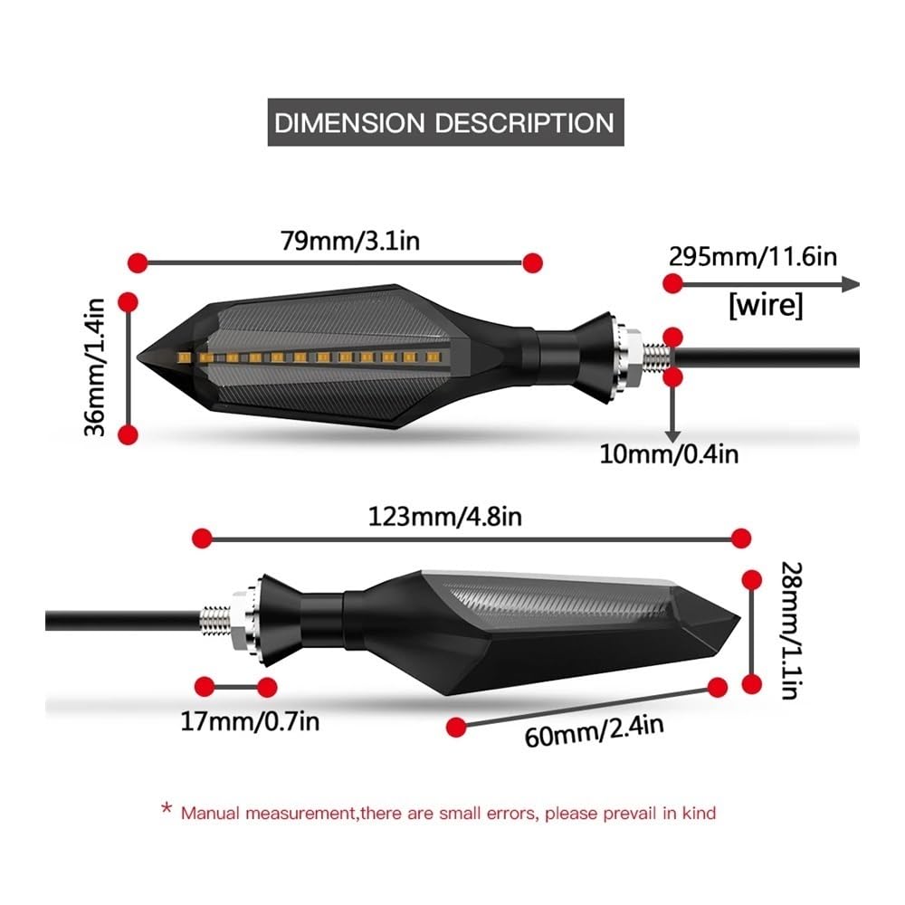 Indicateur Lumière Clignotante Clignotant De Moto LED