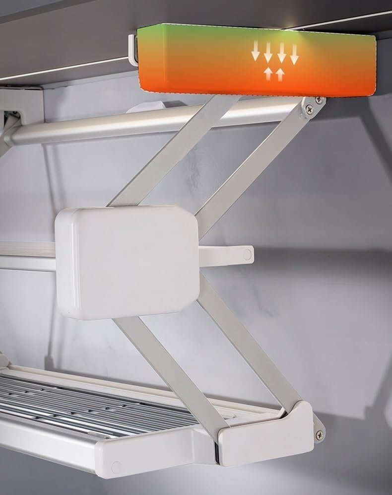 Küchen-Organizer, faltbar, ausziehbar, Gewürzregal, Unterschrank, Organizer für Schrank/Schrank/Geschirrschrank, innovatives Drainageschicht-Design