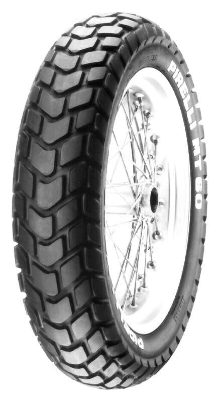 Pneu PIRELLI MT60 110/80-18 résout le manque d'adhérence sur route mouillée et terre
