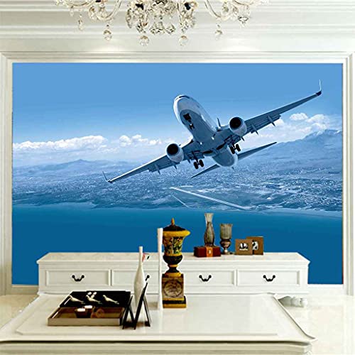 Papier peint poster avion 3D qualité HD canevas mural - 4