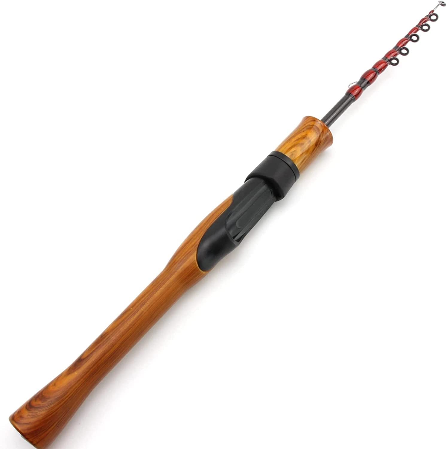 ZUMAHA Pesca Caña de Pescar Ultraligera Profesional, caña de Pescar telescópica eléctrica, caña giratoria, Peso 1-5g, Captura para niños Principiantes Fuerte