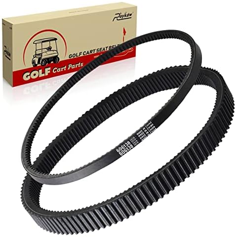 Roykaw Kupplungsantrieb und Startergenerator-Riemen-Set für EZGO RXV/TXT Golfwagen-Modelle mit Kawasaki Motor, ersetzt OEM-Nr. 606136, 606138, 618630, 16548G1 Cover