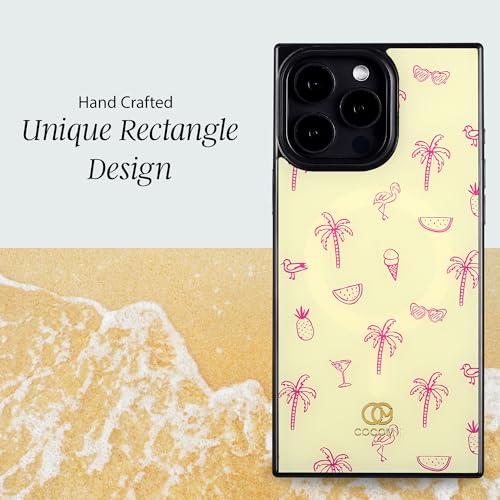 Image of COCOMII Rectangle for iPhone 16 Pro Max Case, Flamingo Paradise