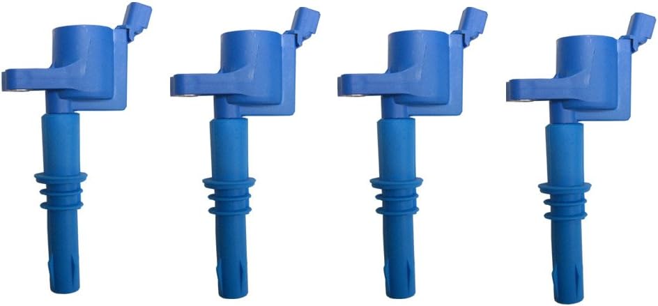 Set of 4 OEM Platinum Spark Plugs + 4 AD Auto Parts Ignition Coils DG511 SP515