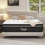 Ayeawo Medium Plush King Bed Mattress, 12 Inch Hybrid Mattress King Size with Gel Memory Foam and Pocket Springs for Sleep