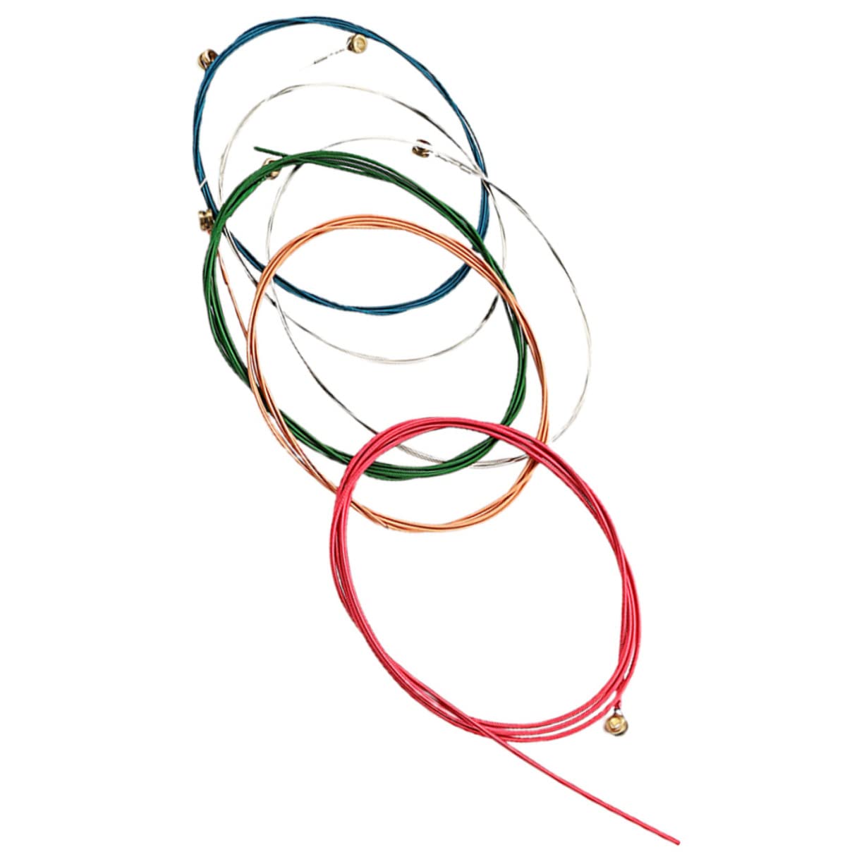 BESTonZON Stk Gitarrensaiten Klassische Gitarre Gitarrenversorgung Gitarrenparts Saiteninstrument Folk-gitarren-versorgung Musikzubehör Folk-gitarrenzubehör Haupt Stahl Komponente