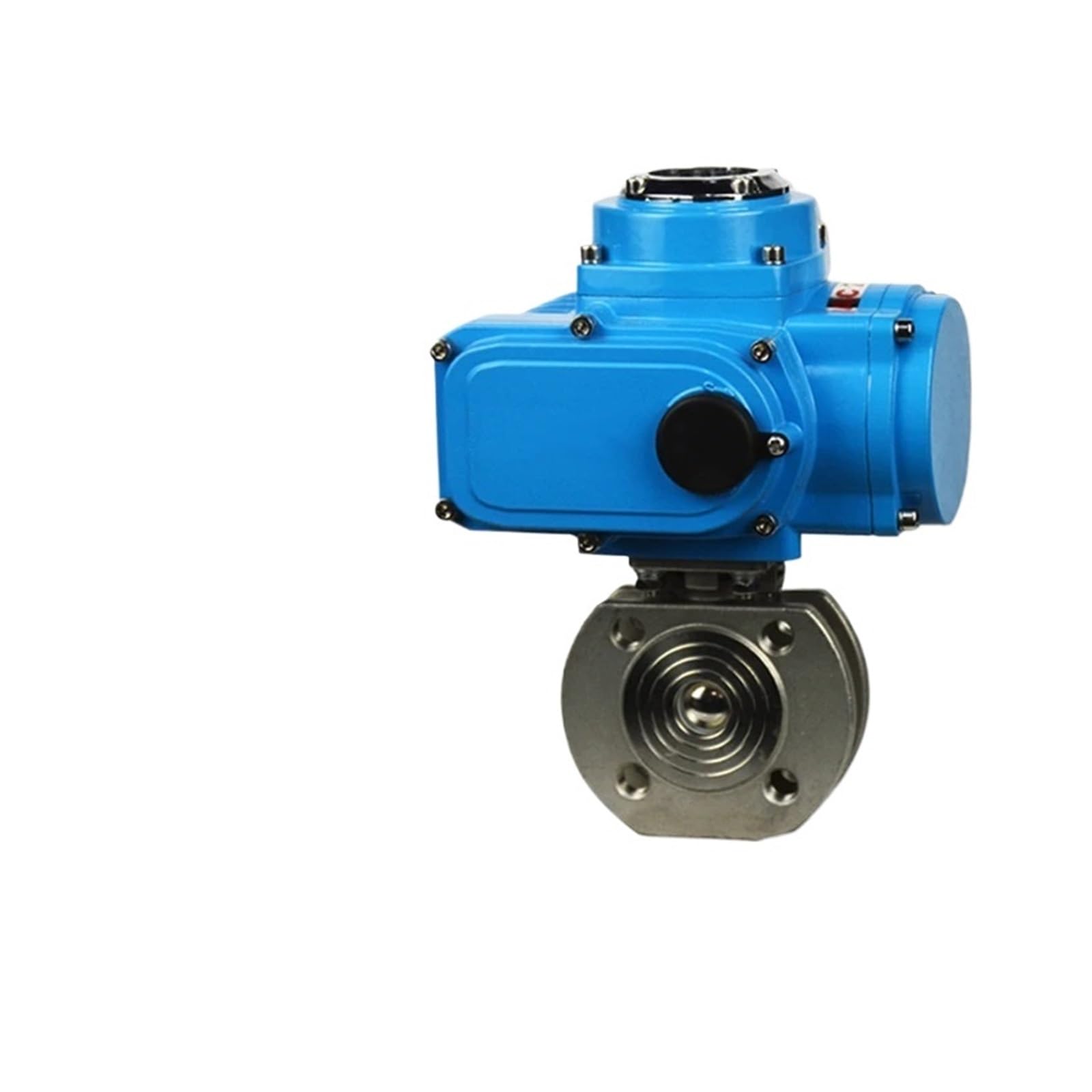 valvula motorizada Válvula de bola delgada de doble abrazadera eléctrica DN80 3 ", interruptor Q971PPL, válvula reguladora inteligente, válvula de agua, válvula de aire AC220V 380V(DN80 On-off,380V)