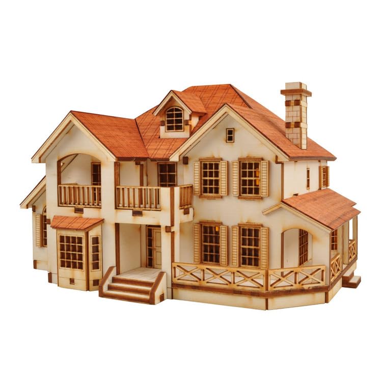 영공방 Youngmodeler Hobby Wooden Model Kit – Garden House C DIY Wooden Assembly Kit for Advanced Builders