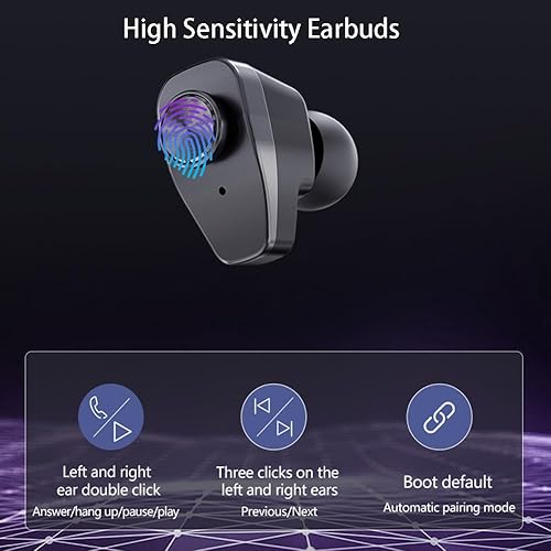 Miniatura 6 de Reloj inteligente con auriculares, reloj inteligente Bluetooth 3 en 1 para iPhone Android, reloj de seguimiento de actividad física con monitor de