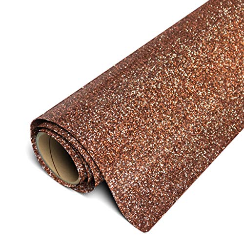 Siser Glitter HTV 11.8"x10ft Roll - Iron On Heat Transfer Vinyl (Brown)